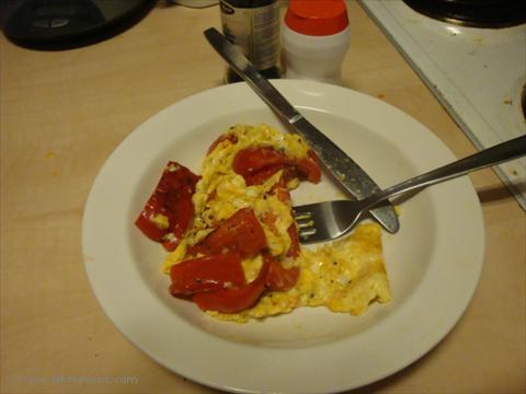 Clara's Paprika omelett