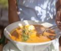 LCHF Lars krämiga fisksoppa Fisksoppa med grönsaker, aïoli och parmesan