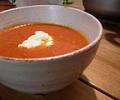Tomat soppa med fetaostkräm